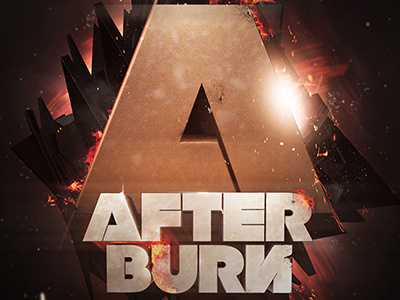 Afterburn flyer party poster