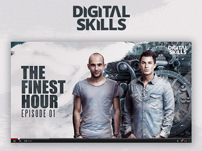Digital Skills - The Finest Hour Podcast 2015 3d design edm house music party podcast sound