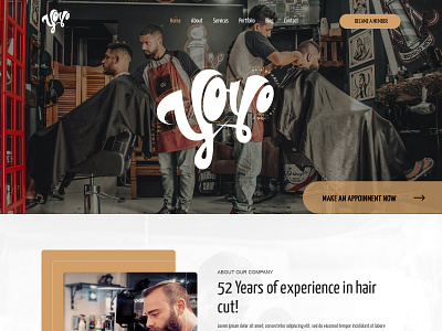 yoyo barbar branding design flat illustration photoshop typography ui web website