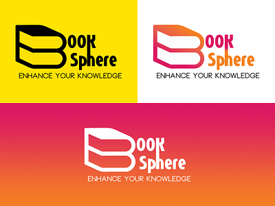 Booksphere branding graphic design logo