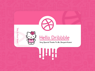 Helllo Dribbble design illustration ui vector