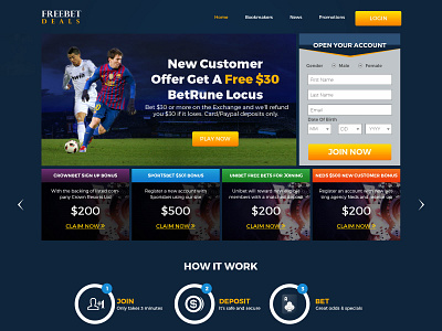 Betting Web page