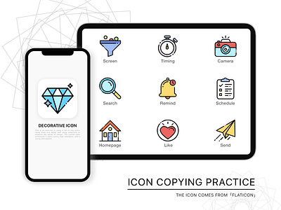 icon practice design icon illustration ui