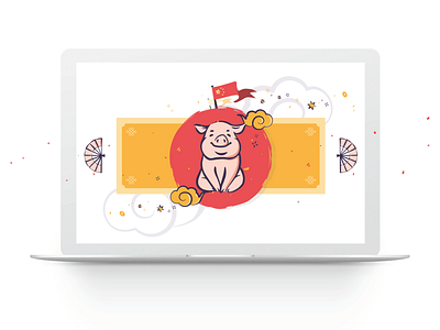 ChineseNewYear celebration china chinese illustration infography newyear nye pig