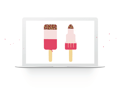 IceCream designer fresh ice cream illustration summer