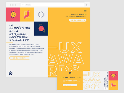 UXAwards Website Layout