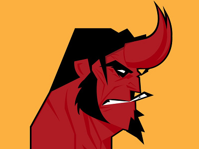 Hell Boy Mascot esport logo illustrated logo logo mascot logo mascot logo design mascot logos