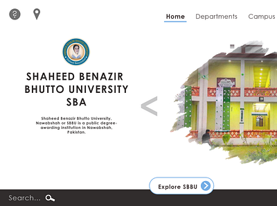 Made User Interface of University Named SBBU SBA sbbusba sbbusba