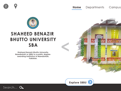 Made User Interface of University Named SBBU SBA