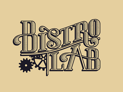 Bistro Lab bistro branding design lab letterign logo vector