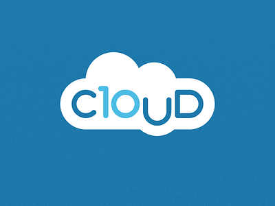 Cloud 10 branding clean cloud design logo