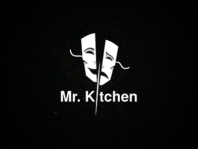 Mr Kitchen branding clean cut kitchen logo restaurant theatre