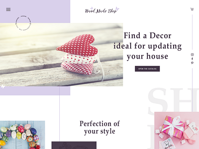 Hand Made Shop design web