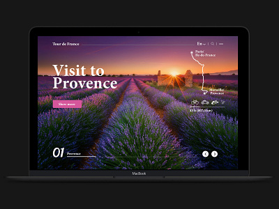 Visit to Provence design web
