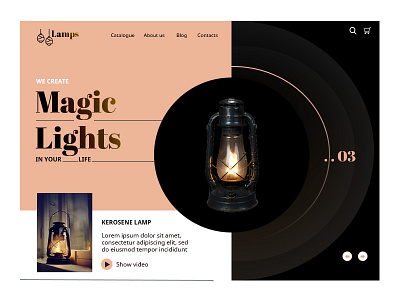 Magic Lights design photoshop ui web