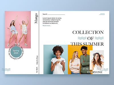 Mango Shop design photoshop ui web