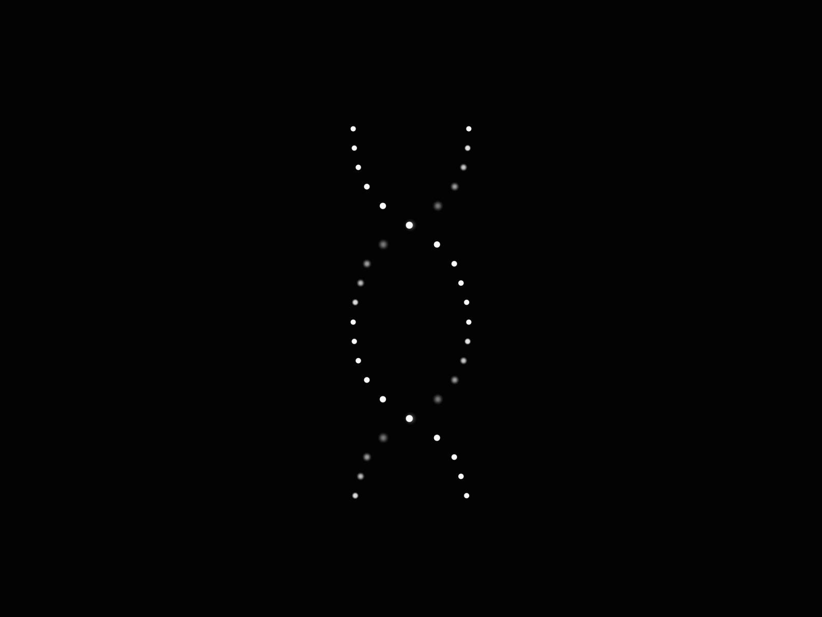H E L I X ai animation blackandwhite branding design detail dots graphic graphic art helix icon infinity logo motion graphics spin ui voice assistant