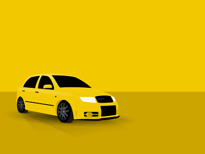 Skoda automotive automotive design design flat graphic graphic art icon illustration logo vector vehicle graphics