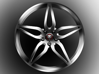 Jaguar F-Type Wheel automotive automotive design branding design detail exterior design graphic graphic art illustration logo wheel wheelie