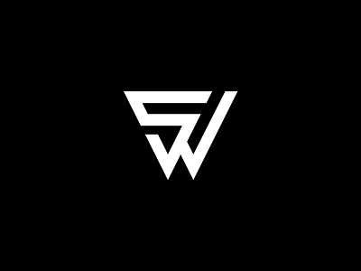 (SOLD) sw logo logo modern sw sw logo sw triangle symbol