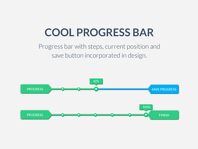 Cool UI UX Progress Bar bar blue green progress progress bar steps ui ux