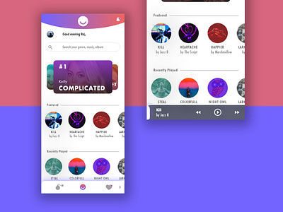 Music App adobe adobexd design music music app music app ui ui ui ux uidesign