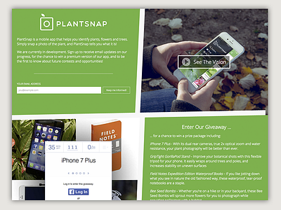 PlantSnap contest plantsnap web