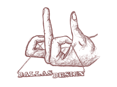 Dallas Design bling dallas hands illustration shirt