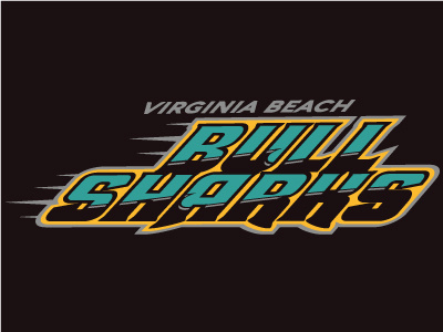 Virginia Beach Bull Sharks bull shark concept fantasy hockey major league hockey shark virginia beach