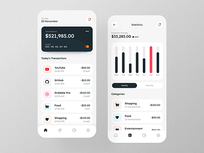 Finance Mobile App - UI Exploration