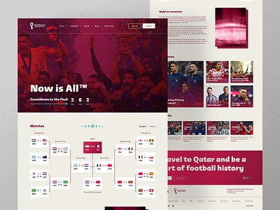 World Cup Qatar 2022 - Landing Page