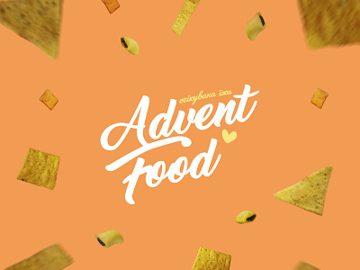 Advent Food Logo branding design food healthcare lettering logo