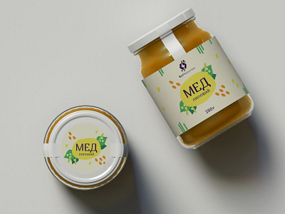 Design of honey products branding design logo