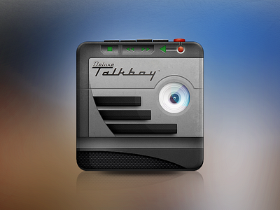 Talkboy Icon cassette icon illustration ios mobile music ui ux