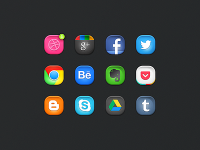 Rebound Icons (PSD)