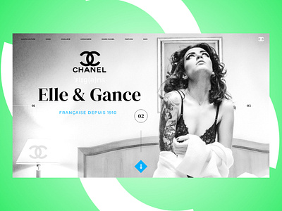 Chanel Style concept design designer landing page ui uidesign ux webdesign website concept