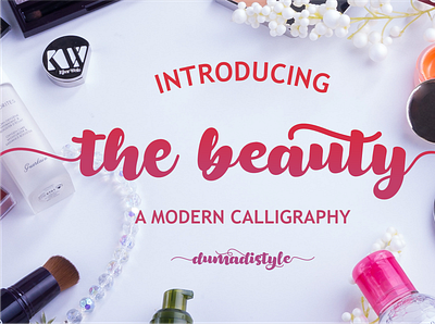 The Beauty animation app bold branding design font handmade logo newfont typography web
