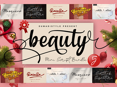 $6 Beauty Bundle animation app bold branding design font handmade logo newfont typography