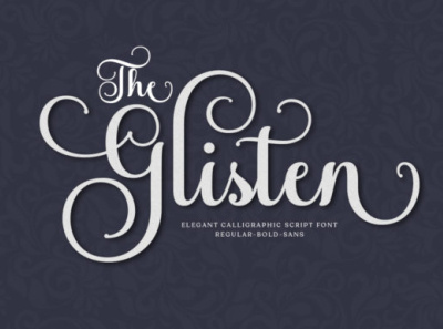 The Glisten Fonts branding covid19 design font font awesome font design font foundry handmade illustration typography ui ux vector