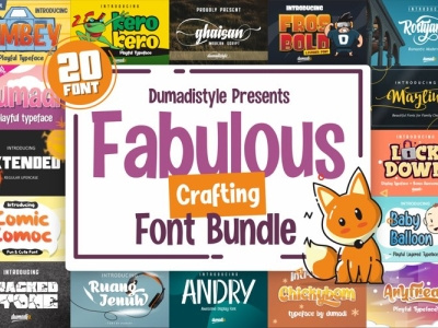 Fabulous Font Bundle $1 $1 animation app blackfriday bold branding brush covid19 design font font for design fontdesign handmade illustration logo newfont typography ultimate web