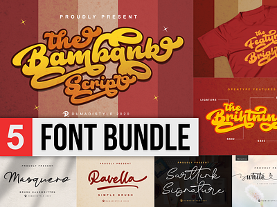 $1 Font Bundle Event