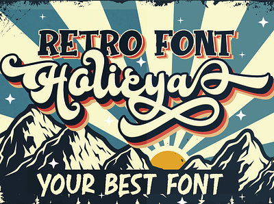 Holicya animation app bold branding design font handmade logo newfont typography web