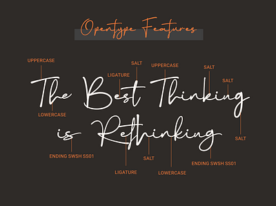 Rethinker branding font freefont logotype signature