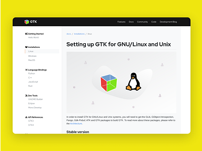 GTK Website - Documentation