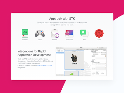 GTK Website - Apps Listing