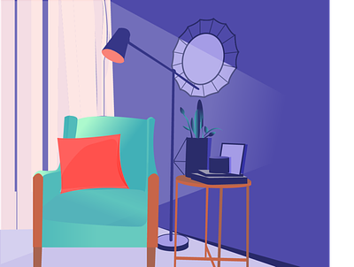 Room Setup Illustation design illustration