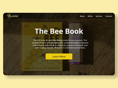 Book Landing Page design ui ux web