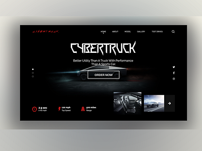 Cyber truck Landing page