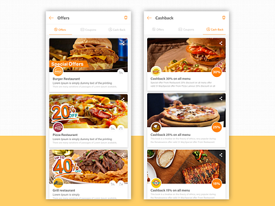 Akelni App Offers Cashback android app app branding cashback delivery delivery app design food food app offers restaurant restaurant app restaurants menu ui ux