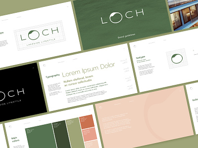 Loch brand guidelines brand guidelines branding graphic design lake loch logo manual real estate